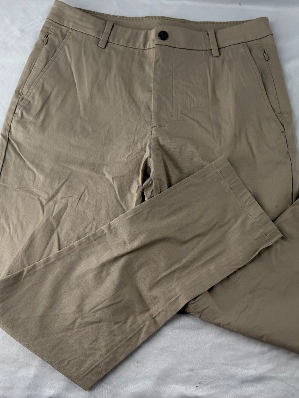 Birddogs Men's Khaki Stretch Performance Chino Pants Built-In Liner Size 32x30
